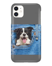 Load image into Gallery viewer, Border Collie In Denim Pocket Gift For Dog Lovers Phone case
