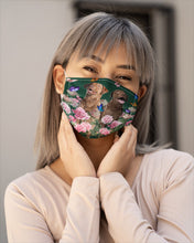 Load image into Gallery viewer, Gift For Dog LoversChesapeake Bay Retriever With Peonies Cloth Face Mask
