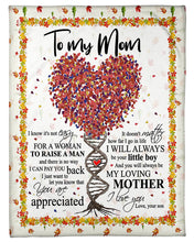Load image into Gallery viewer, Giving For  Mama Let You Know You're Appreciated  Custom Design Fleece Blanket

