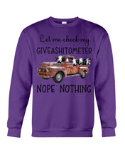 Load image into Gallery viewer, Let Me Check My Giveashitometer Nope Nothing   Special Custom Design Sweatshirt
