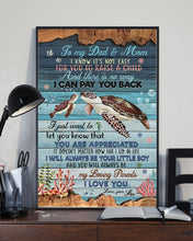 Load image into Gallery viewer, Giving For Parents  Let You Know You're Appreciated  Custom Design Vertical Poster
