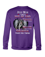 Load image into Gallery viewer, July Man Son Of God Birthday Meaningful Gift For Men Sweatshirt
