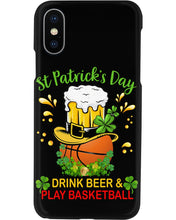Load image into Gallery viewer, Basketball Drink Beer St Patrick's Day Gift For Basketball Lovers Phone case
