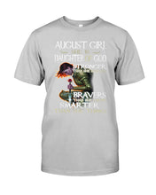 Load image into Gallery viewer, August Girl Daughter Of God Meaningful Gift For Women Guys Tee
