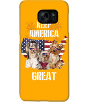 Load image into Gallery viewer, Keep America Great Yorkshire Terrier Gift For Dog Lovers Phone case
