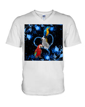 Load image into Gallery viewer, Lovely Phone Case Twinkling Blue Heart Gift For Parrots Lovers Guys V-Neck
