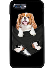 Load image into Gallery viewer, Cavalier King Charles Spaniel In Pocket - Dogs Lovers Gift Phone case
