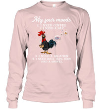 Load image into Gallery viewer, I Need Coffee A Nap A Vacation Duct Tape Hope And A Showel Unisex Long Sleeve
