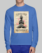Load image into Gallery viewer, I'm Mostly Peace Love And Light Yoga Gift For Yoga Lovers Unisex Long Sleeve
