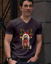 Load image into Gallery viewer, Australian Terrier Gorgeous Reindeer Christmas Gift For Dog Lovers Guys V-Neck
