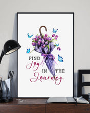 Load image into Gallery viewer, Butterflies Find Joy In The Journey Gift For Daughter Vertical Poster
