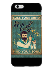 Load image into Gallery viewer, Lose Your Mind Find Your Soul Gift For Bartender Phone case
