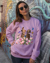 Load image into Gallery viewer, Gift For Dog LoversChesapeake Bay Retriever With Peonies Sweatshirt
