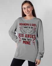 Load image into Gallery viewer, Grandpa's Girl I Used To Be His Angel Gift For Men Unisex Long Sleeve
