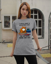 Load image into Gallery viewer, Cute Phone Case Gift For Books And Cats Lovers A Woman Cannot Be Quarantined Alone Guys Tee
