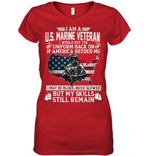 Load image into Gallery viewer, I Am A US Marine Veteran If America Needed Me Gift Ladies V-Neck
