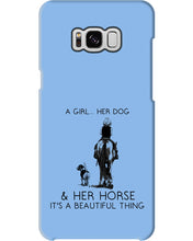 Load image into Gallery viewer, A Girl Her Dog Her Horse It's A Beautiful Thing Phone case
