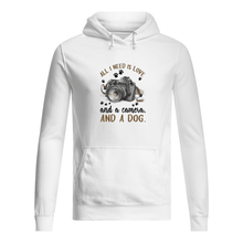 Load image into Gallery viewer, All I Need IS Love And A Camera And A Dog Gift For Dog Lovers Hoodie
