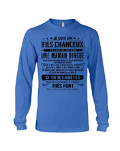 Load image into Gallery viewer, Je Suis Un Fils Chanceux Birthday Gift For Men Unisex Long Sleeve
