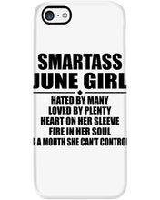 Load image into Gallery viewer, Birthday Gift For Smartass June GirlHeart On Her Sleeve Phone case
