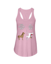 Load image into Gallery viewer, Funny Unicorn Difference Between Your Regular Aunt And My Dutch Aunt Ladies Flowy Tank
