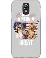 Load image into Gallery viewer, Keep America Great Yorkshire Terrier Gift For Dog Lovers Phone case
