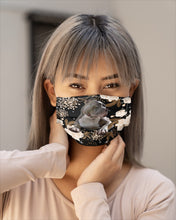 Load image into Gallery viewer, Gift For Dog Lovers Pitbull Bright Peonies Cloth Face Mask
