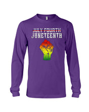 Load image into Gallery viewer, Juneteenth Happy Independence Day Meaningful Gift For Men Unisex Long Sleeve
