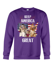 Load image into Gallery viewer, Keep America Great Yorkshire Terrier Gift For Dog Lovers Sweatshirt
