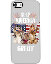 Load image into Gallery viewer, Keep America Great Yorkshire Terrier Gift For Dog Lovers Phone case
