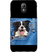 Load image into Gallery viewer, Border Collie In Denim Pocket Gift For Dog Lovers Phone case
