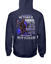 Load image into Gallery viewer, I Was Born In October My Scars Tell Me A Story Birthday Gift Hoodie
