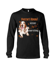 Load image into Gallery viewer, Basset Hound Kisses Fix Everything Gift For Dog Lovers Unisex Long Sleeve
