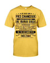 Load image into Gallery viewer, Je Suis Un Fils Chanceux Birthday Gift For Men Guys Tee
