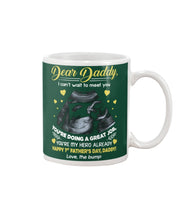 Load image into Gallery viewer, Gift From Bump To Daddy You're My Hero Already Happy Father's Day Mug
