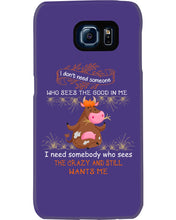 Load image into Gallery viewer, Cow I Need Somebody Who Sees The Crazy And Still Wants Me Phone case
