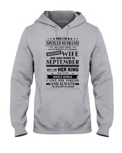 Load image into Gallery viewer, Gift For Husband I'm The Property Of A Freaking Awesome Wife Who Was Born In September Hoodie
