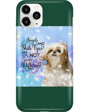 Load image into Gallery viewer, Angels And Shih Tzu Are Not Different Gift For Dog Lovers Phone case
