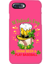 Load image into Gallery viewer, Baseball Drink Beer Day St Patrick's Day Gift For Baseball Lovers Phone case
