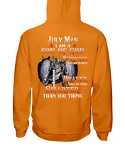 Load image into Gallery viewer, July Man Son Of God Birthday Meaningful Gift For Men Hoodie
