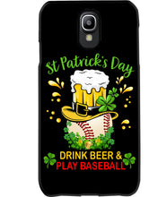 Load image into Gallery viewer, Baseball Drink Beer Day St Patrick's Day Gift For Baseball Lovers Phone case
