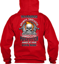 Load image into Gallery viewer, Grumpy Sarcastic Unpredictable Unmedicated Pipe Fitter Hoodie
