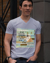 Load image into Gallery viewer, Bulldog In My Darkest Hour Gift For Dog Lovers Guys V-Neck
