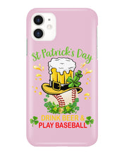 Load image into Gallery viewer, Baseball Drink Beer Day St Patrick's Day Gift For Baseball Lovers Phone case
