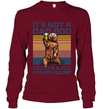 Load image into Gallery viewer, It's Not A Dad Bod It's A Father Figure Bear Unisex Long Sleeve
