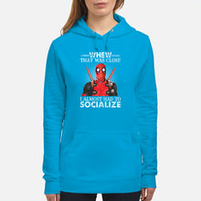 Load image into Gallery viewer, Deadpool I Almost Had To Socialize Gift For Fans Hoodie
