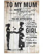 Load image into Gallery viewer, Gift For Mum Want To Let You Know You're Appreciated  Trending Vertical Poster
