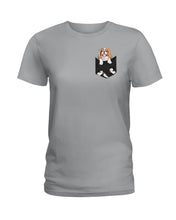Load image into Gallery viewer, Cavalier King Charles Spaniel In Pocket - Dogs Lovers Gift Ladies Tee
