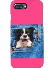 Load image into Gallery viewer, Border Collie In Denim Pocket Gift For Dog Lovers Phone case
