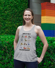 Load image into Gallery viewer, Born To Be Paleontologist Custom Design Gift For Kids Ladies Flowy Tank

